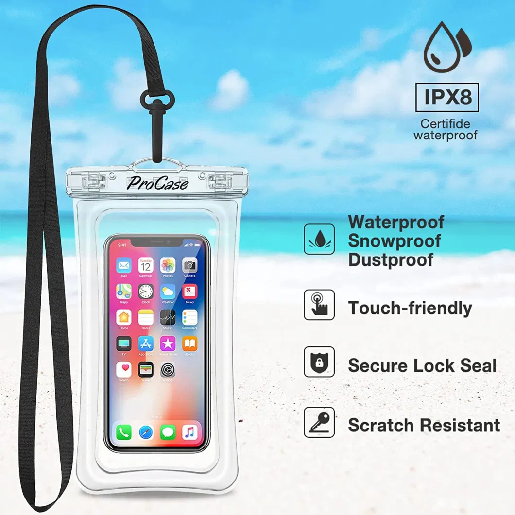 Floating Waterproof Phone Pouch Case, Underwater Dry Bag Cell for iPhone 14 13 12 11 PRO Max Xs Xr X, Galaxy S23 S22 S21 Ultra Pixel up to 7.0"